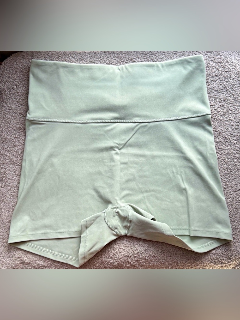 Victoria’s Secret Women’s Biker Shorts XL Sage Green Crossover High Waist